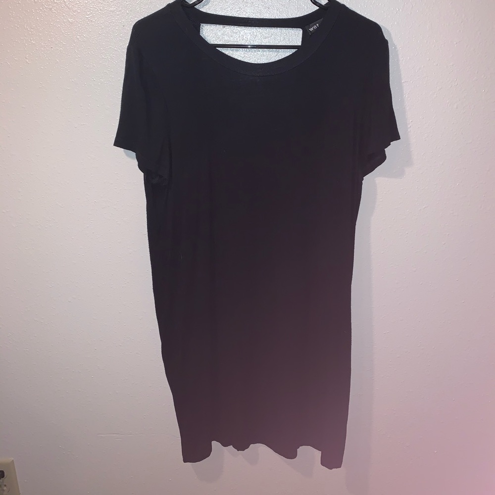 WET SEAL Black T-shirt dress